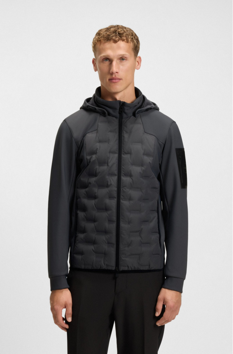 Пуховик тонкий Regular Fit для мужчин (481610), цвет Серый - №2