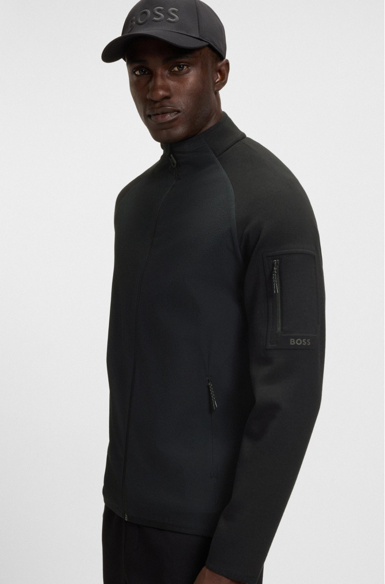 Спортивная кофта Regular Fit для мужчин (481622), цвет Черный - №5