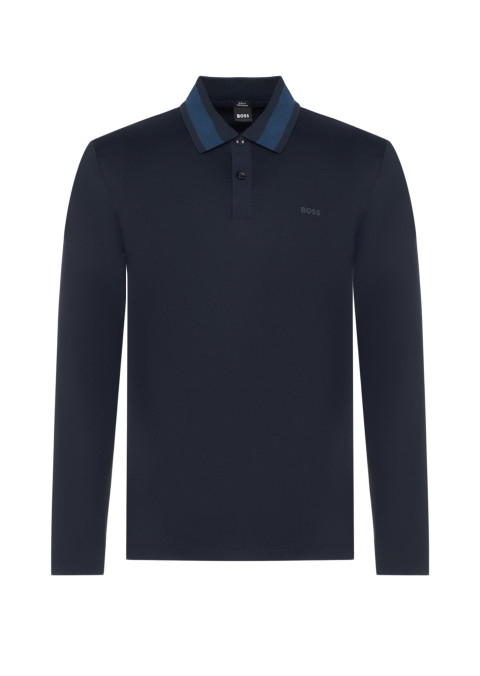 Поло з длинним рукавом Slim Fit