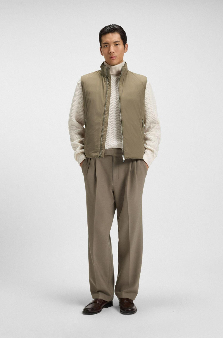 Жилет Slim Fit для чоловіків (481646), колір Коричневий - №3