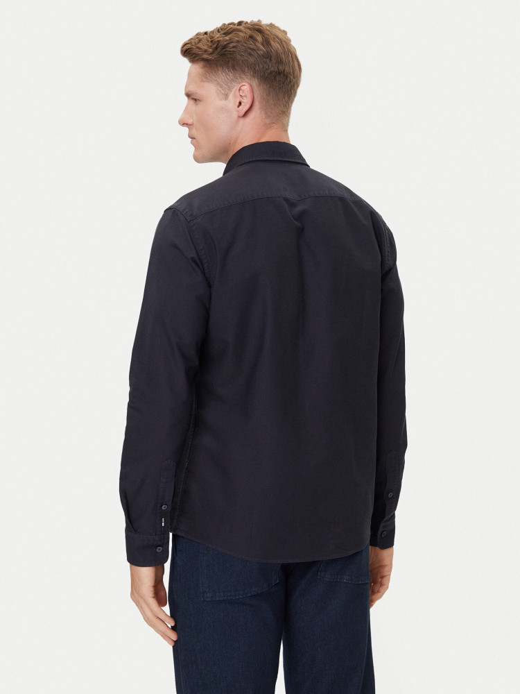 Сорочка деловая Slim Fit для мужчин (481648), цвет Синий - №4