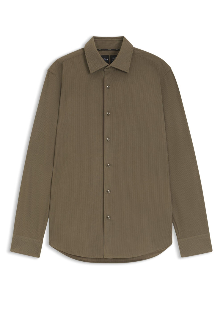 Сорочка повседневная Regular Fit для мужчин (481654), цвет Коричневый - №1