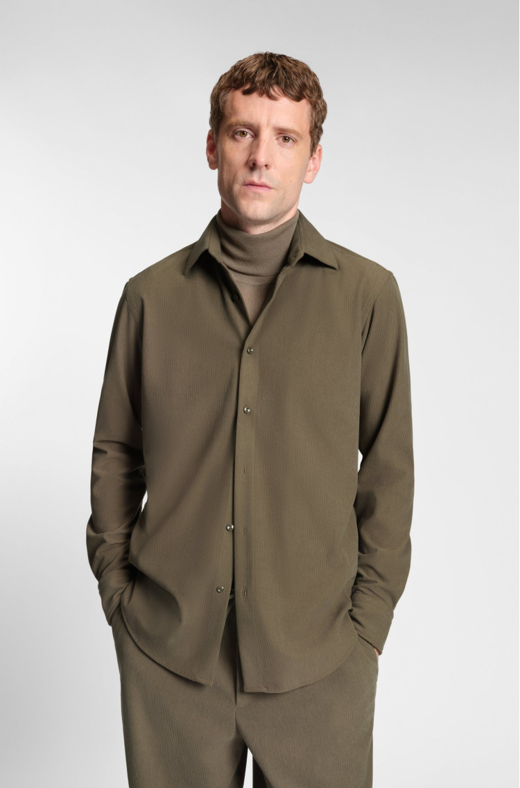 Сорочка повседневная Regular Fit для мужчин (481654), цвет Коричневый - №2