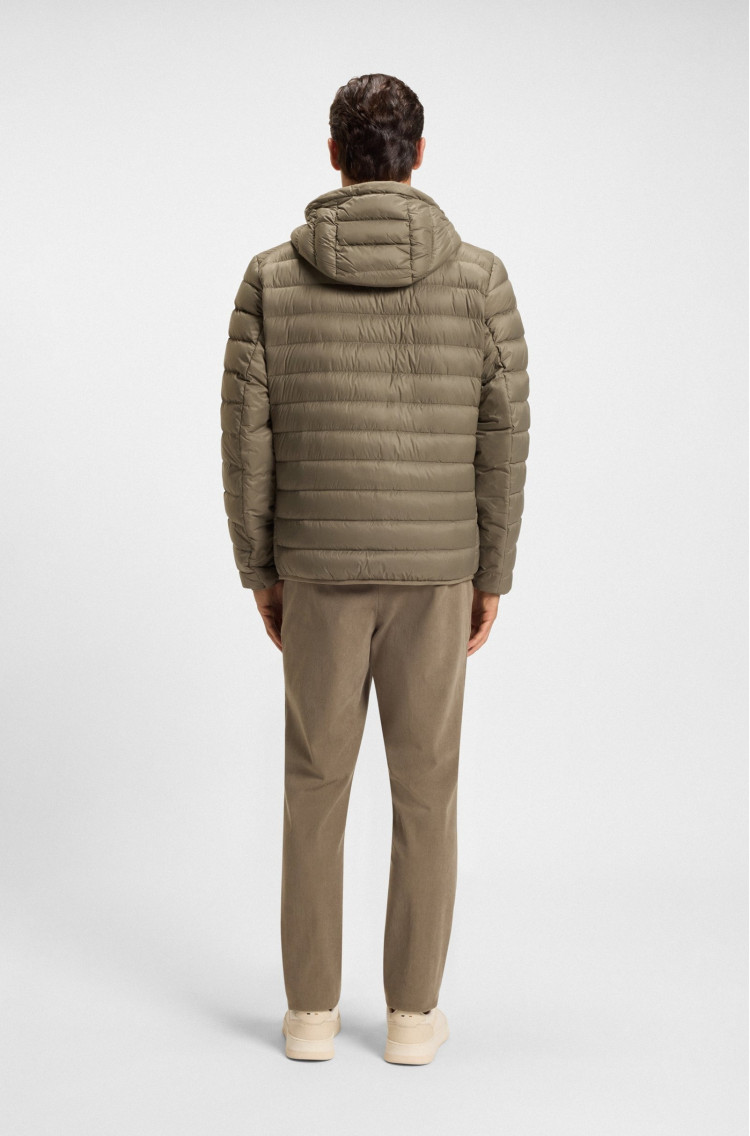 Пуховик тонкий Slim Fit для чоловіків (481661), колір Коричневий - №4