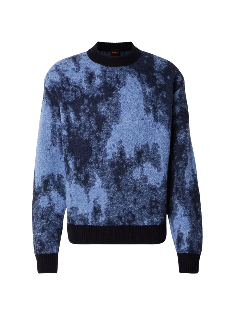 Джемпер Relaxed Fit для чоловіків (481709), колір Синій - №1