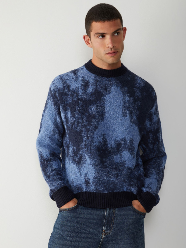 Джемпер Relaxed Fit для чоловіків (481709), колір Синій - №2