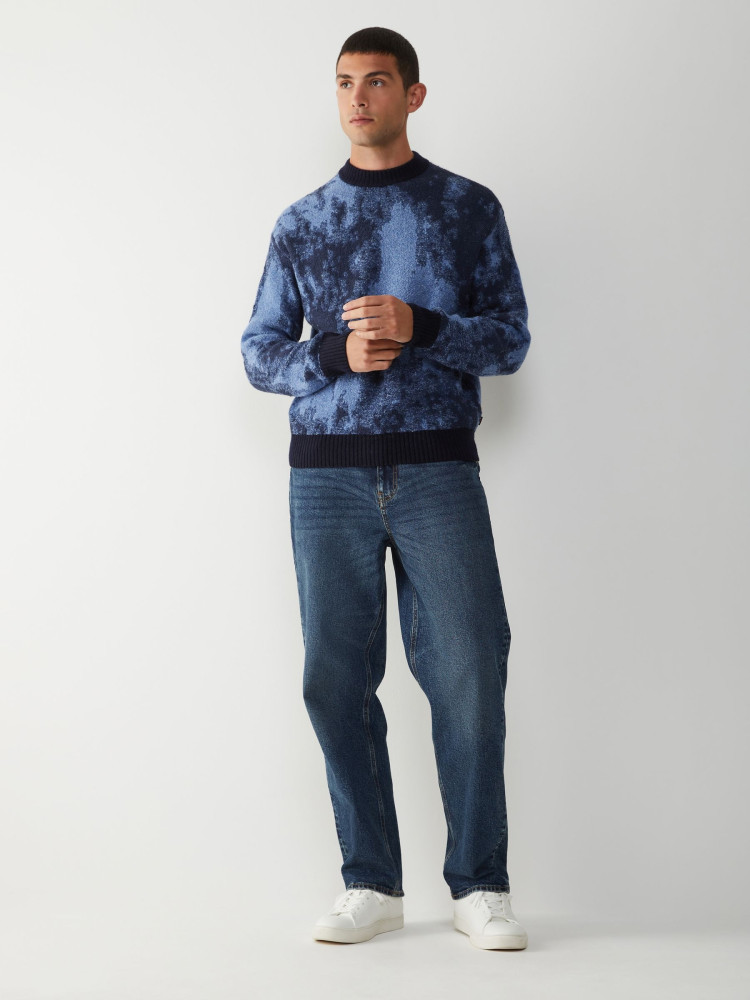 Джемпер Relaxed Fit для чоловіків (481709), колір Синій - №3