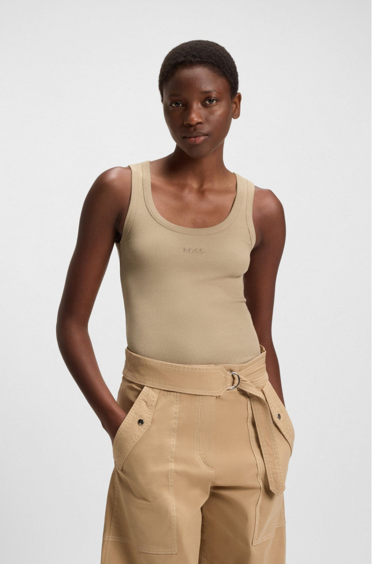 Майка Slim Fit для женщин (481772), цвет Коричневый - №2