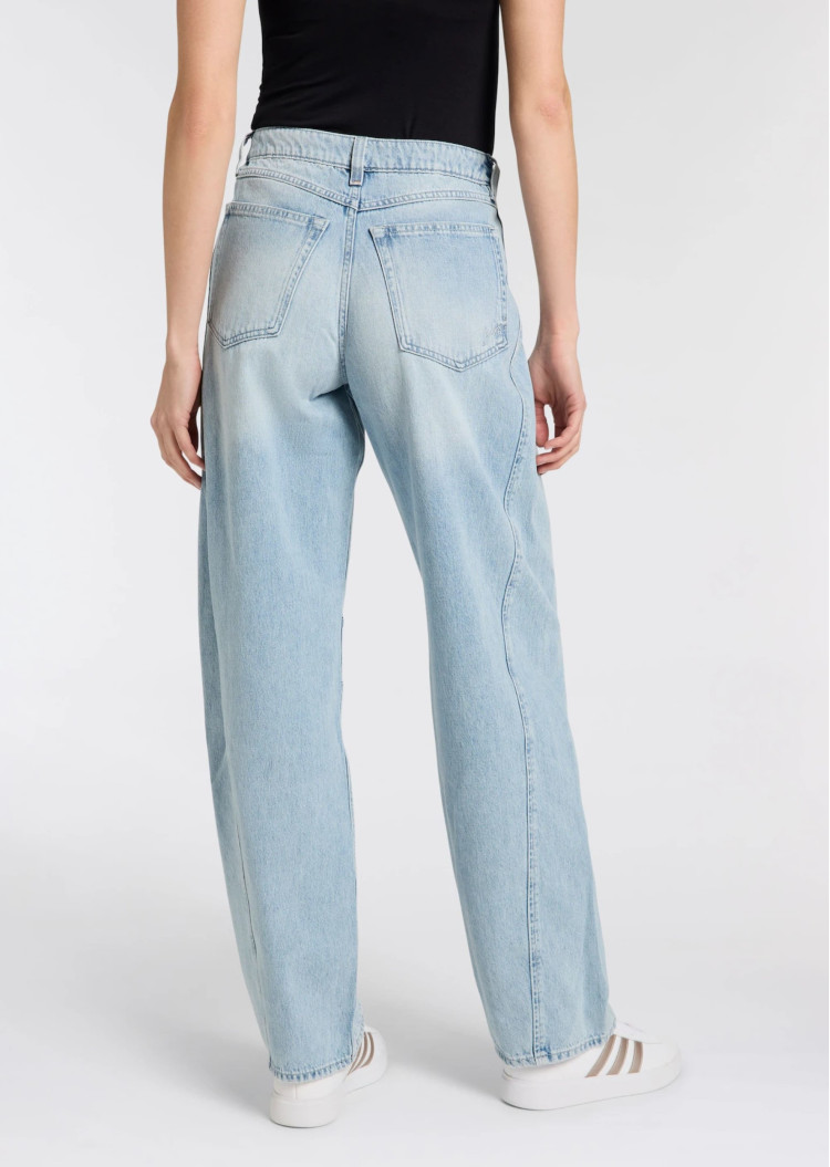 Джинсы Relaxed Relaxed Fit Высокая для женщин (481774), цвет Синий - №3