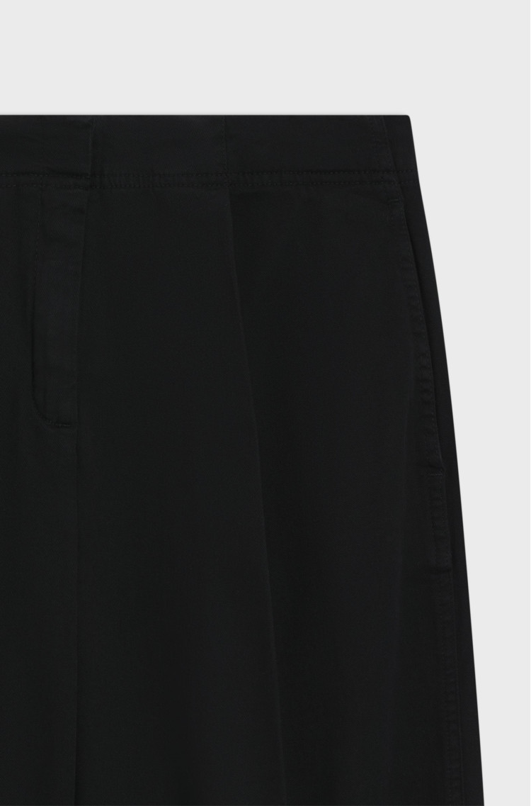 Брюки повседневные Relaxed Fit Высокая для женщин (481776), цвет Черный - №6
