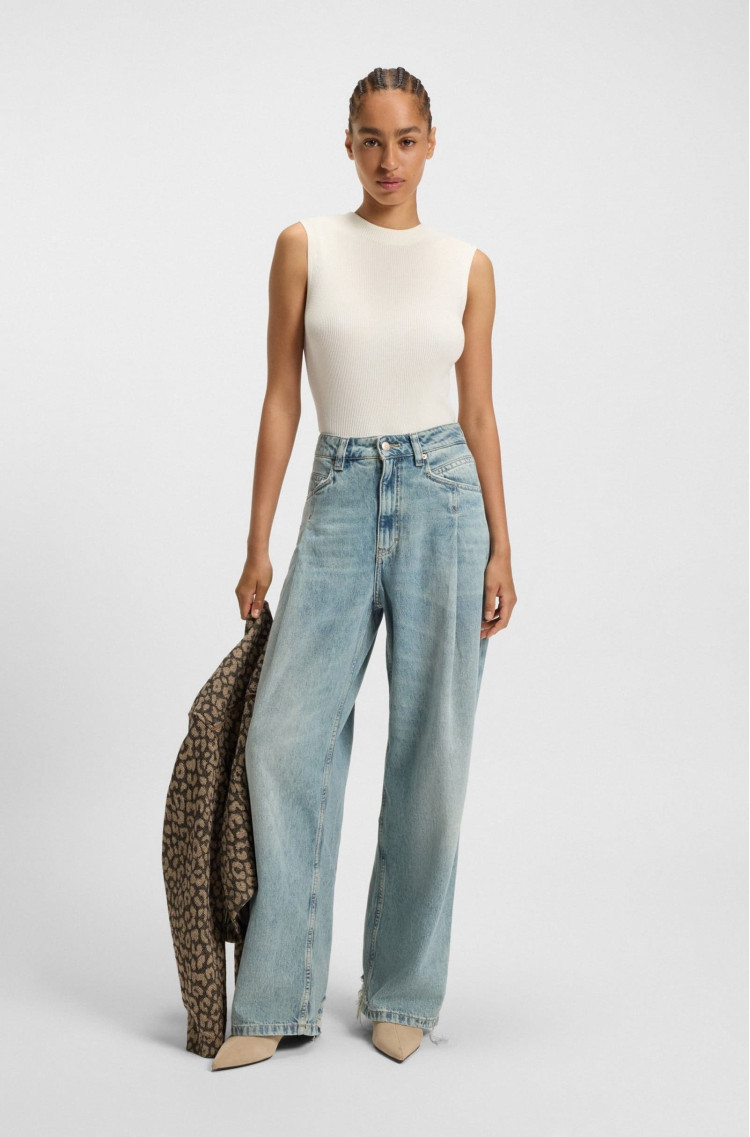 Джинси Relaxed Relaxed Fit Висока для жінок (481777), колір Синій - №3
