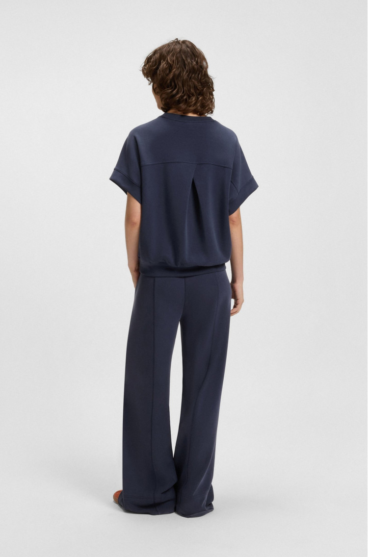 Брюки джерси Relaxed Fit Высокая для женщин (481780), цвет Синий - №4