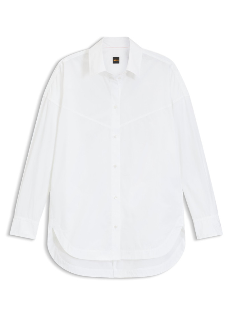 Сорочка з довгим рукавом Relaxed Fit для жінок (481782), колір Білий - №1