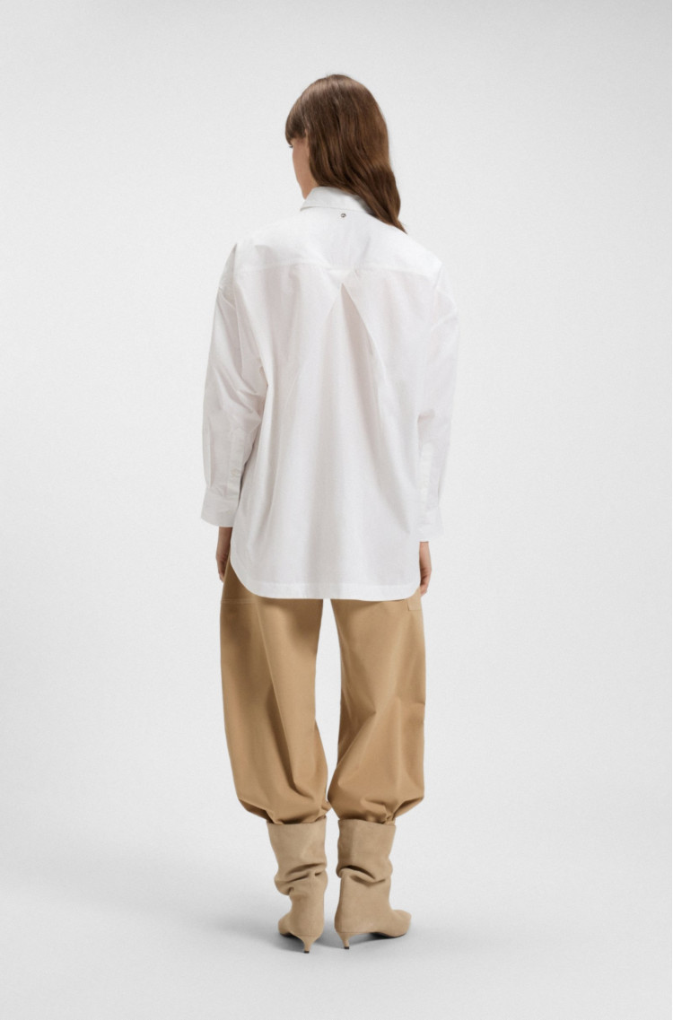 Сорочка з довгим рукавом Relaxed Fit для жінок (481782), колір Білий - №4