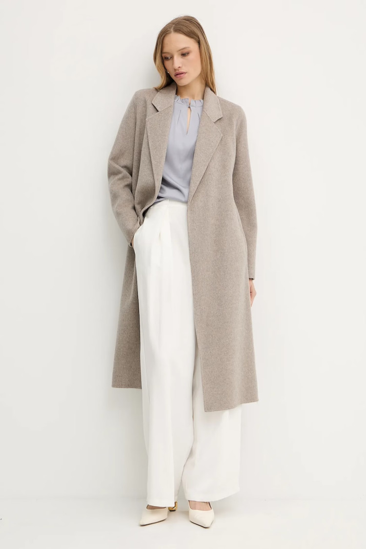 Пальто Slim Fit для жінок (481838), колір Коричневий - №2