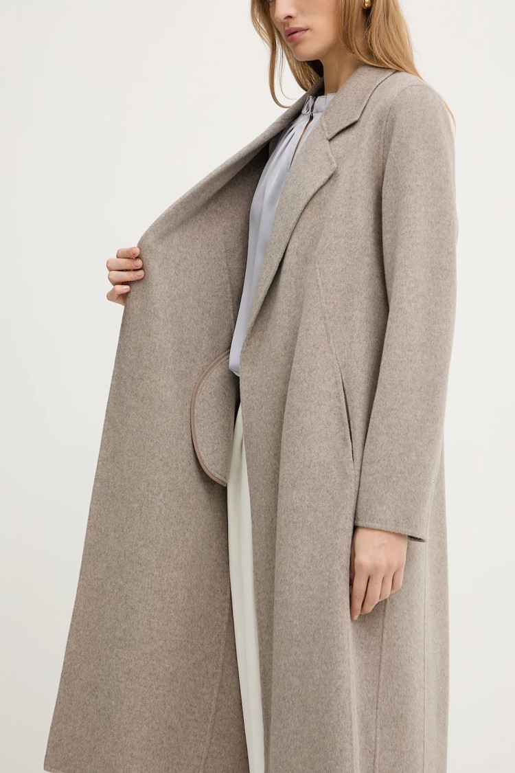 Пальто Slim Fit для жінок (481838), колір Коричневий - №5