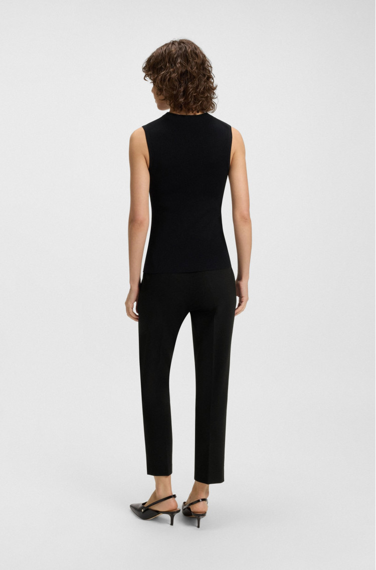 Брюки повсякденні Slim Fit для жінок (481839), колір Чорний - №4