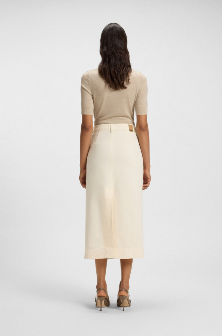 Джинсова Спідниця Slim Fit (481841), колір Молочний - №4