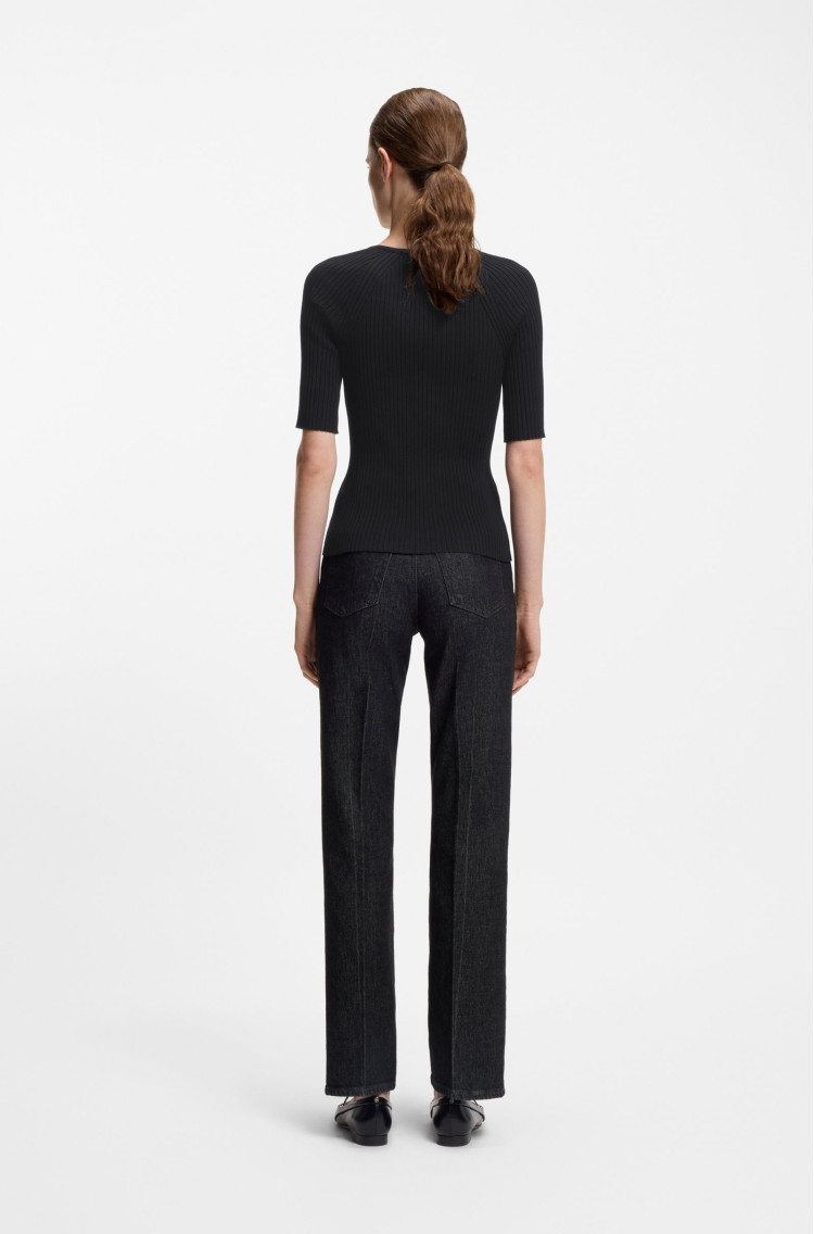 Футболка трикотажная Extra Slim Fit для женщин (481842), цвет Черный - №4