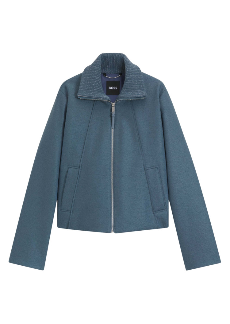 Пальто Regular Fit для жінок (481848), колір Синій - №1