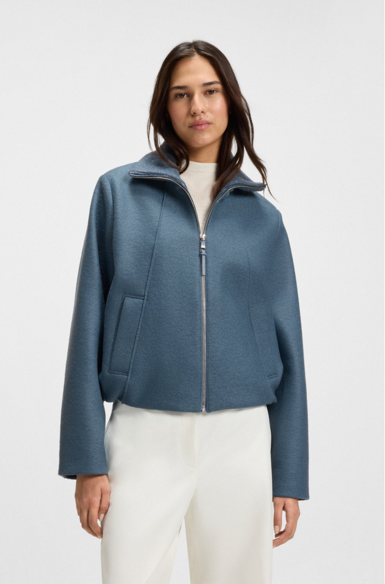 Пальто Regular Fit для жінок (481848), колір Синій - №2