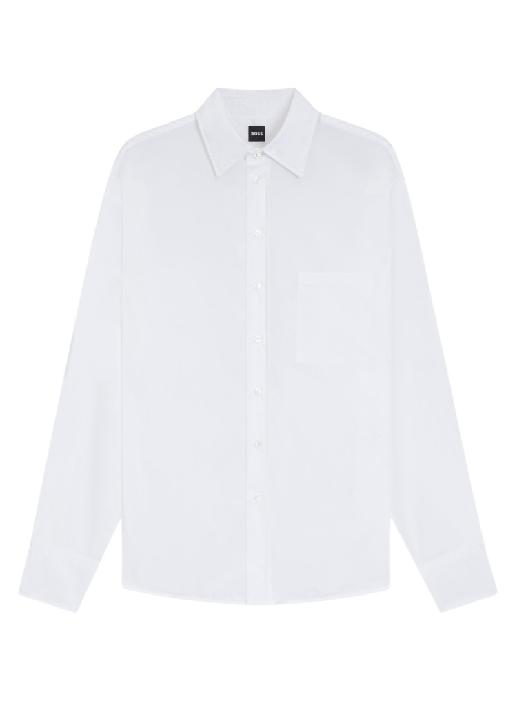 Сорочка з довгим рукавом Relaxed Fit для жінок (481851), колір Білий - №1