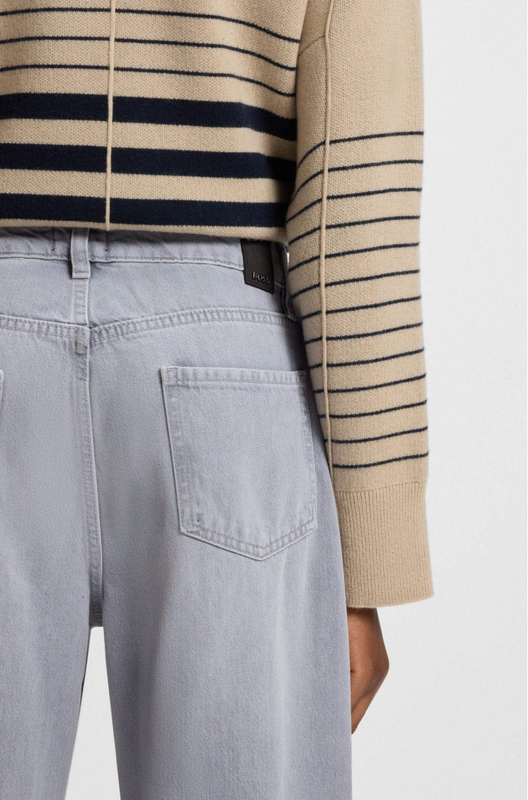 Джинсы Regular Regular Fit Высокая — фото 5