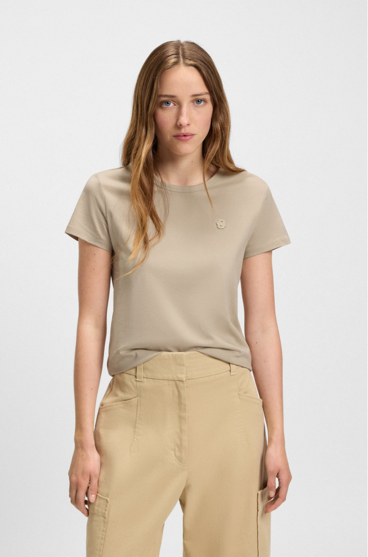 Футболка Regular Fit для женщин (481859), цвет Бежевый - №2