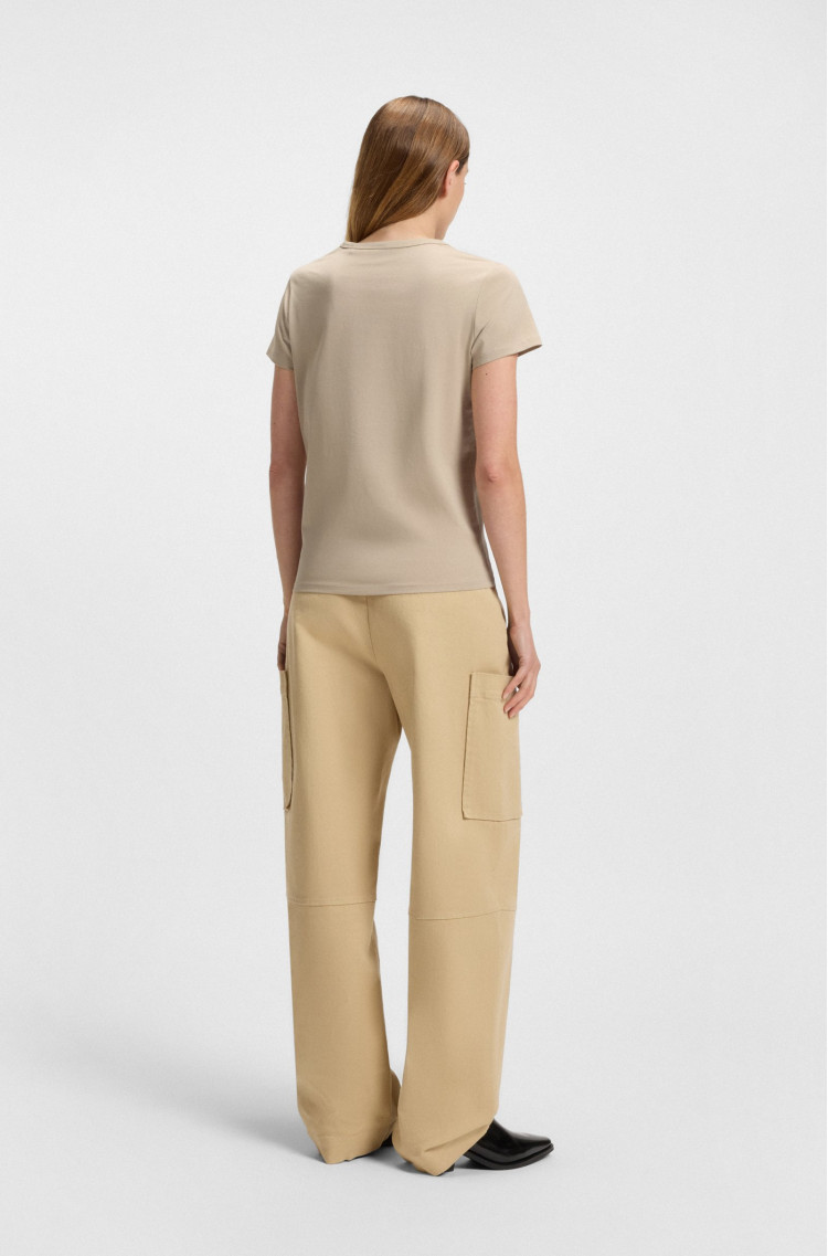 Футболка Regular Fit для жінок (481859), колір Бежевий - №4