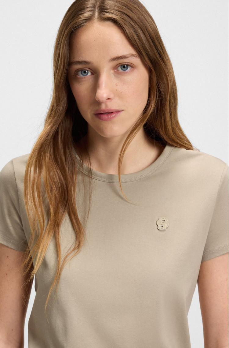 Футболка Regular Fit для жінок (481859), колір Бежевий - №5