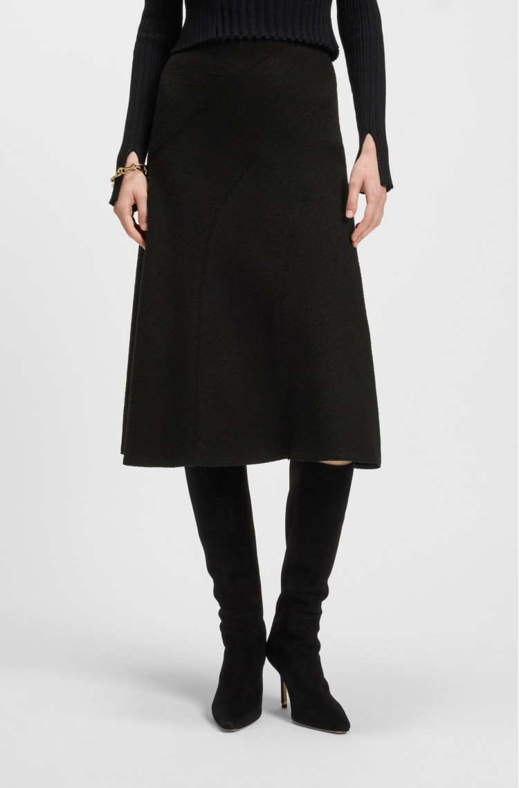 Юбка миди Regular Fit для женщин (481877), цвет Черный - №2