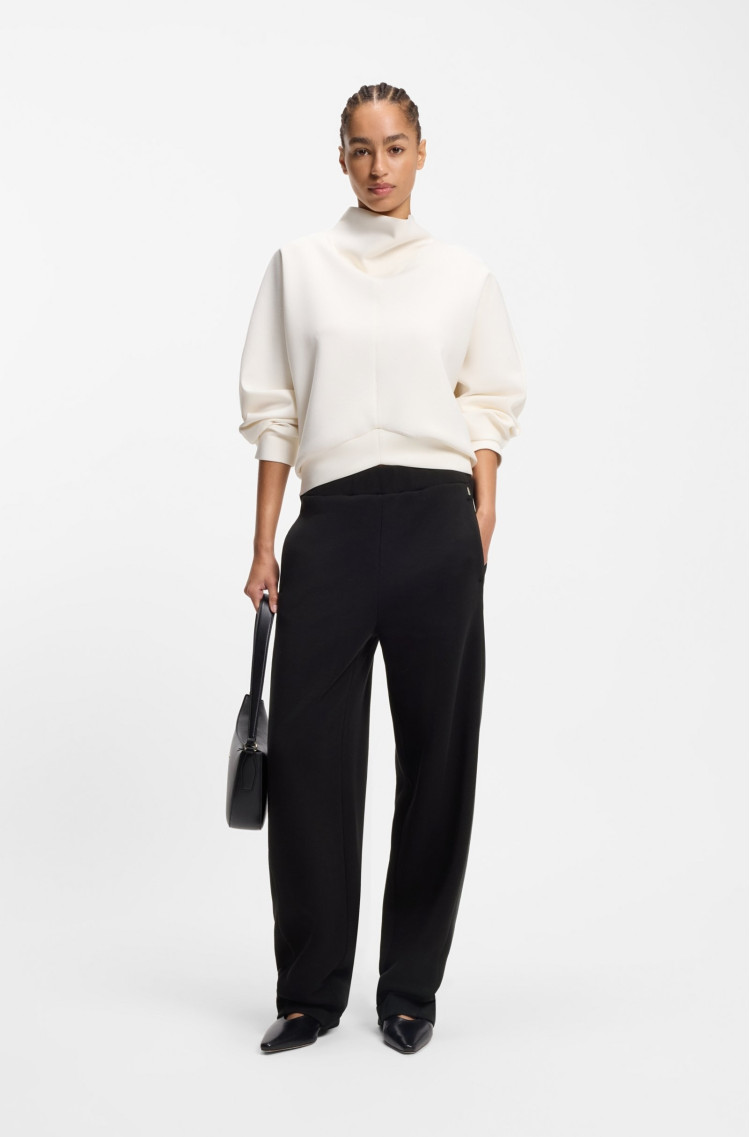 Брюки джерси Relaxed Fit Высокая для женщин (481882), цвет Черный - №3