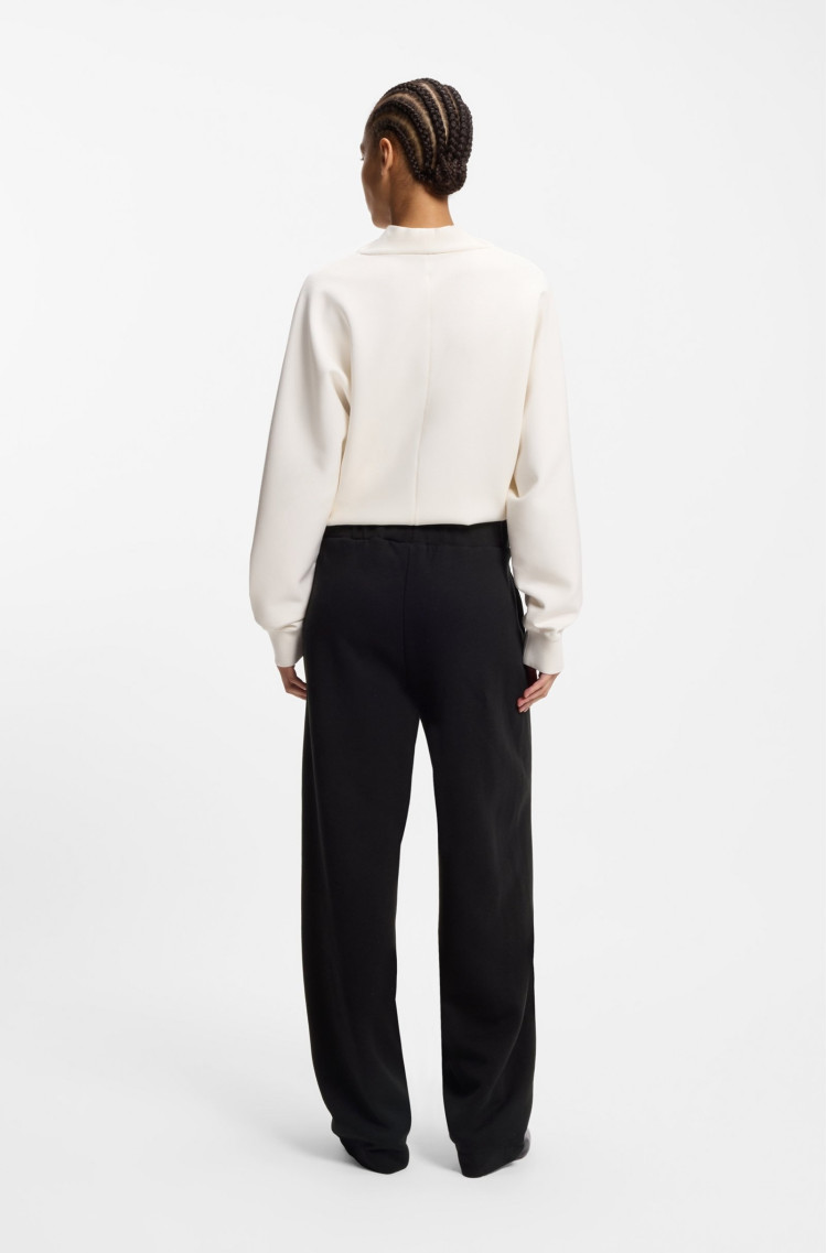 Брюки джерси Relaxed Fit Высокая для женщин (481882), цвет Черный - №4