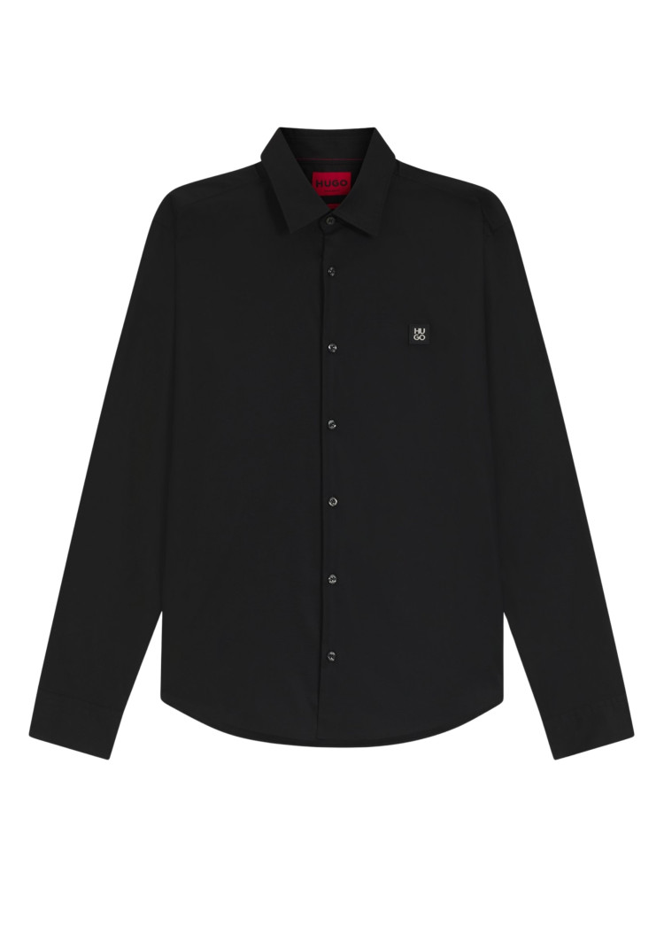 сорочка ділова Slim Fit (481933), колір Чорний - №1