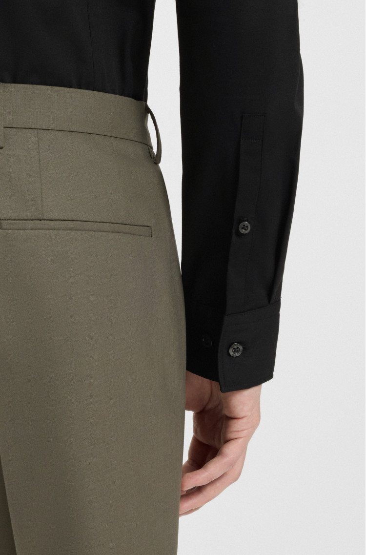 сорочка ділова Slim Fit (481933), колір Чорний - №6