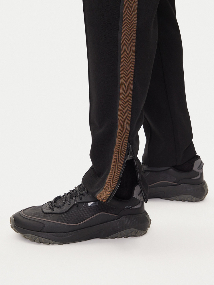 Брюки джерсі Relaxed Fit Висока для чоловіків (481961), колір Чорний - №6