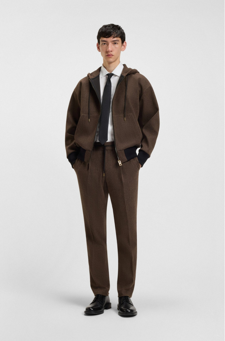 Брюки повседневные Slim Fit Средняя для мужчин (481973), цвет Коричневый - №2