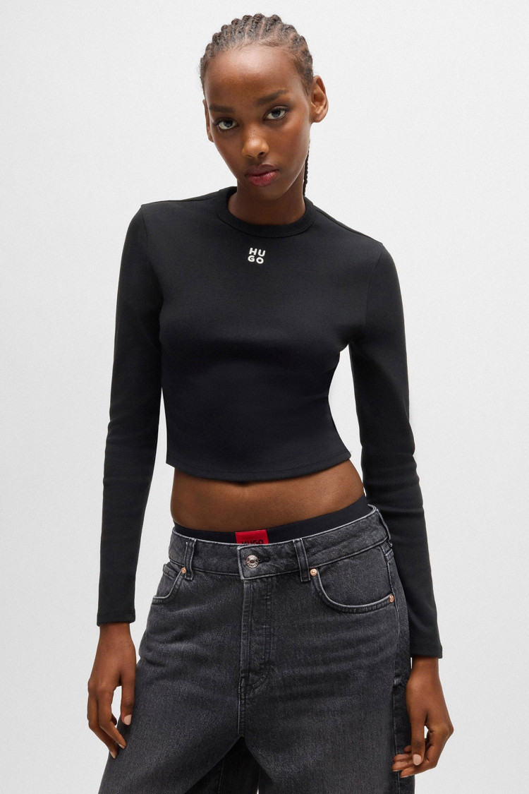 Футболка з довгим рукавом Slim Fit — фото 2