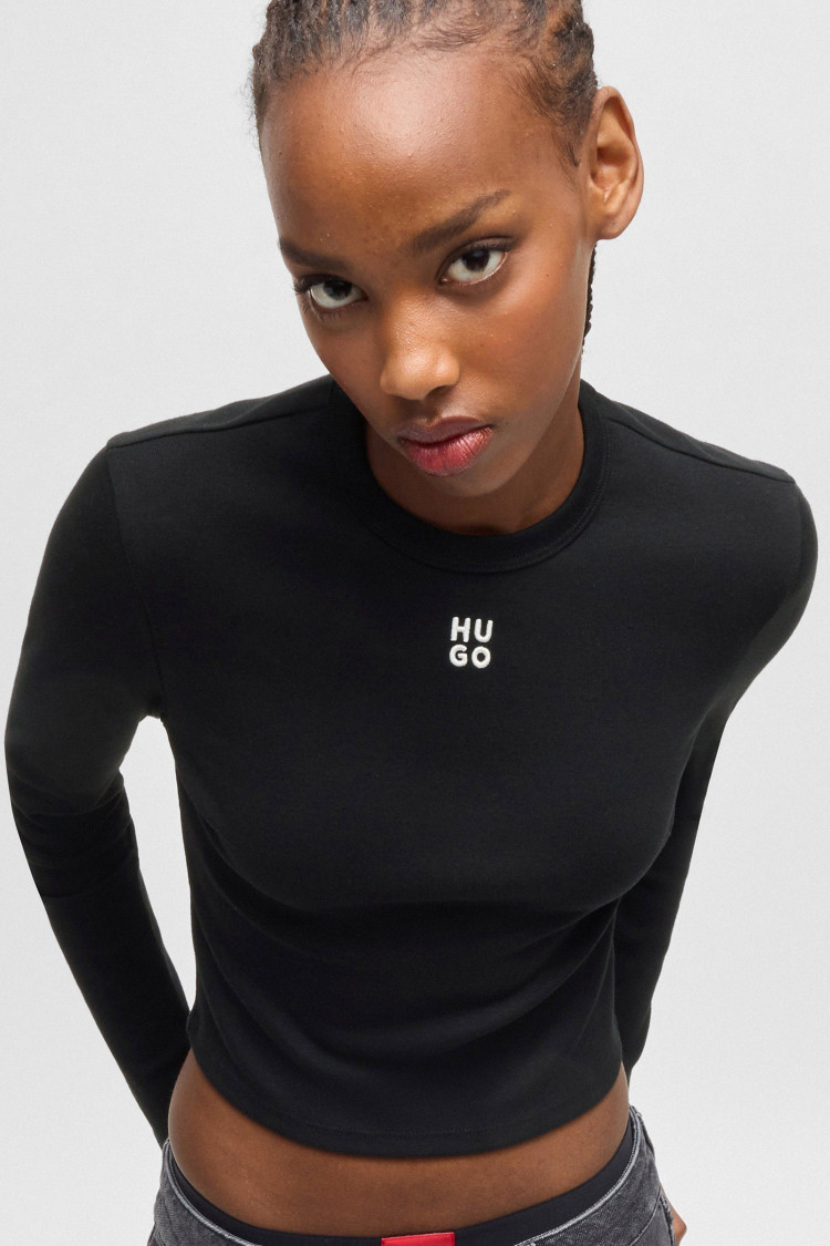 Футболка з довгим рукавом Slim Fit — фото 5