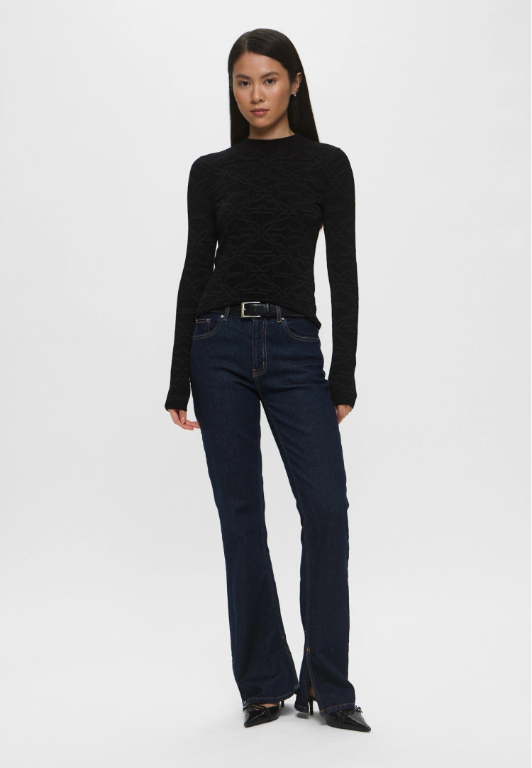 Джемпер Slim Fit для жінок (482116), колір Чорний - №3