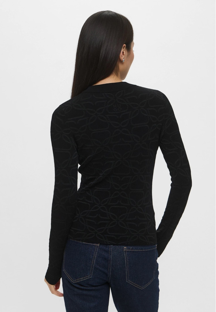 Джемпер Slim Fit для жінок (482116), колір Чорний - №4