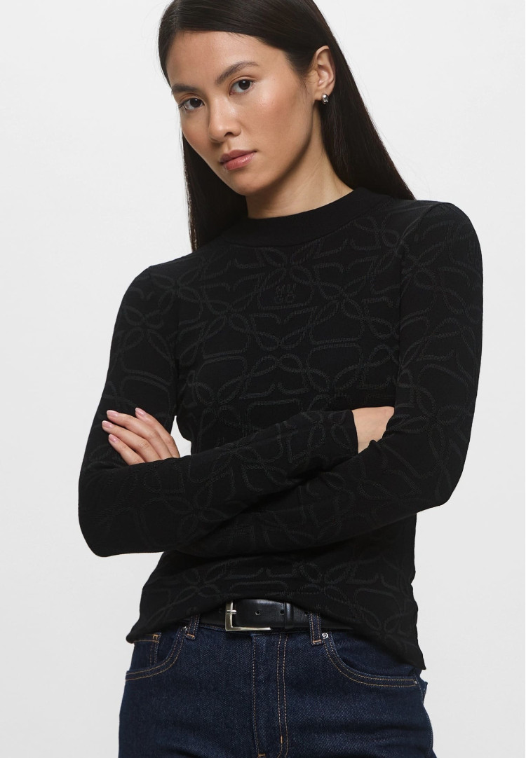 Джемпер Slim Fit для жінок (482116), колір Чорний - №5