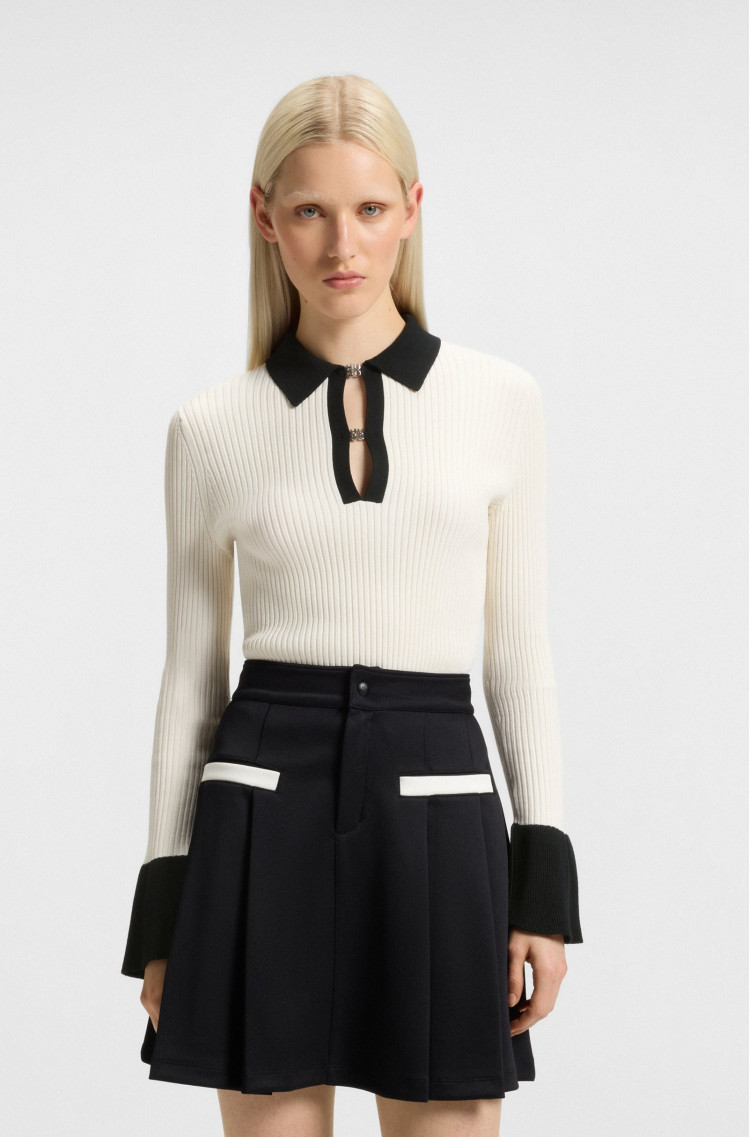 Джемпер Slim Fit для женщин (482117), цвет Белый - №3