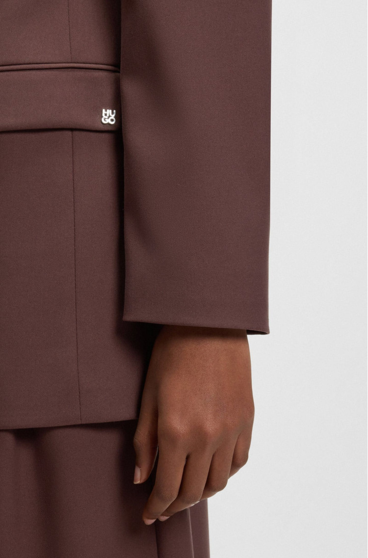 Жакет костюмний Relaxed Fit для жінок (482126), колір Коричневий - №5