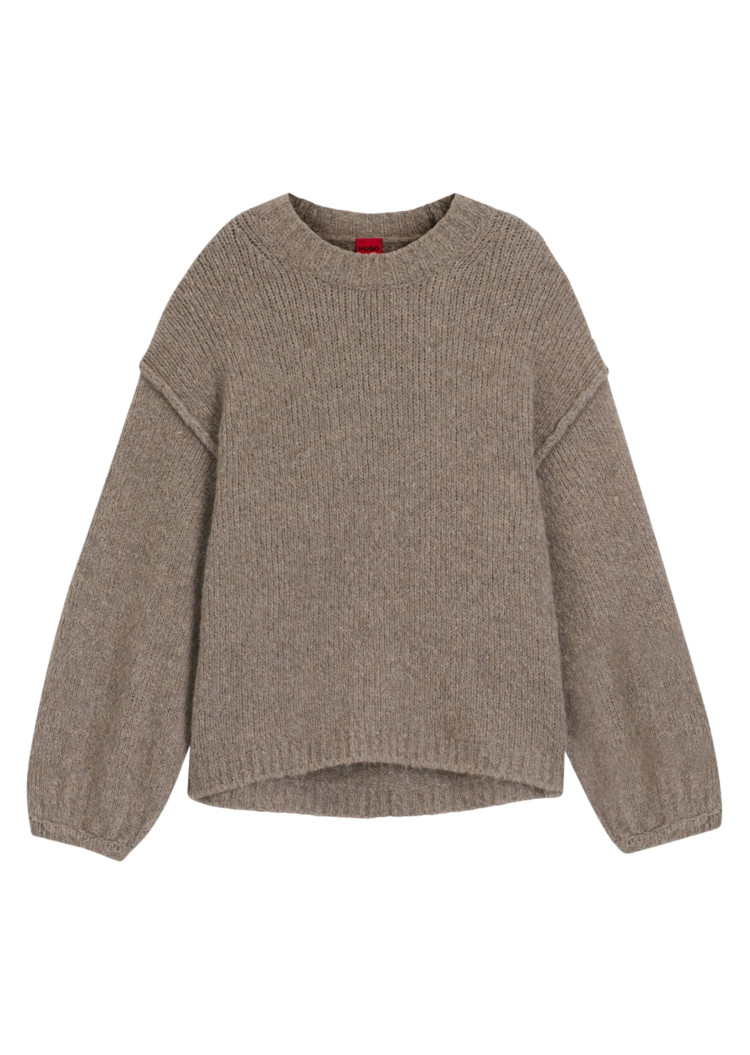 Джемпер Relaxed Fit для женщин (482144), цвет Бежевый - №1