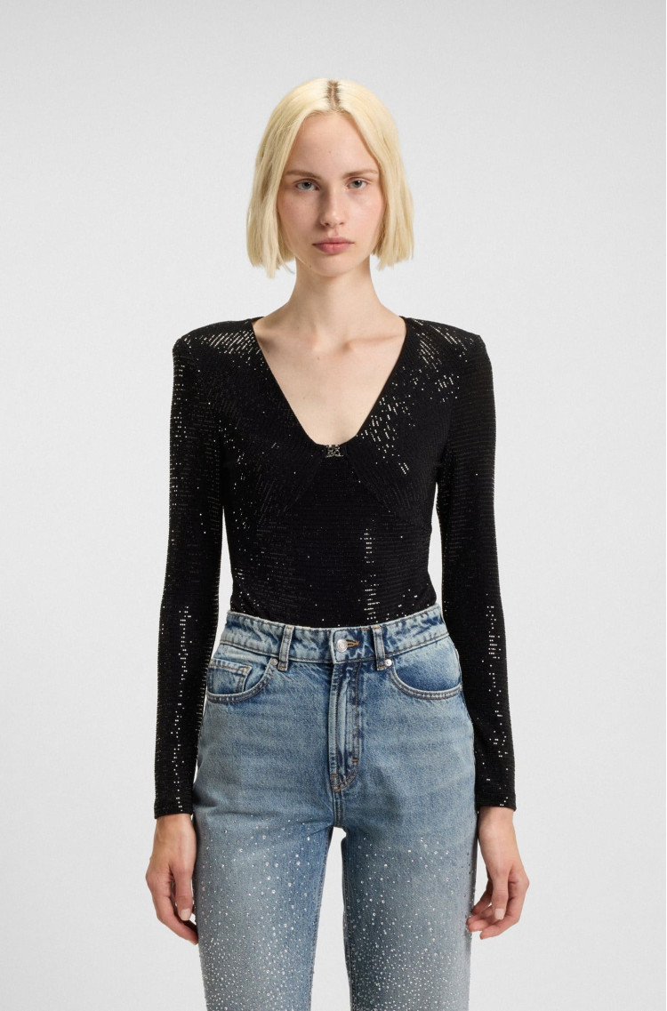 Боди Slim Fit для женщин (482149), цвет Черный - №2