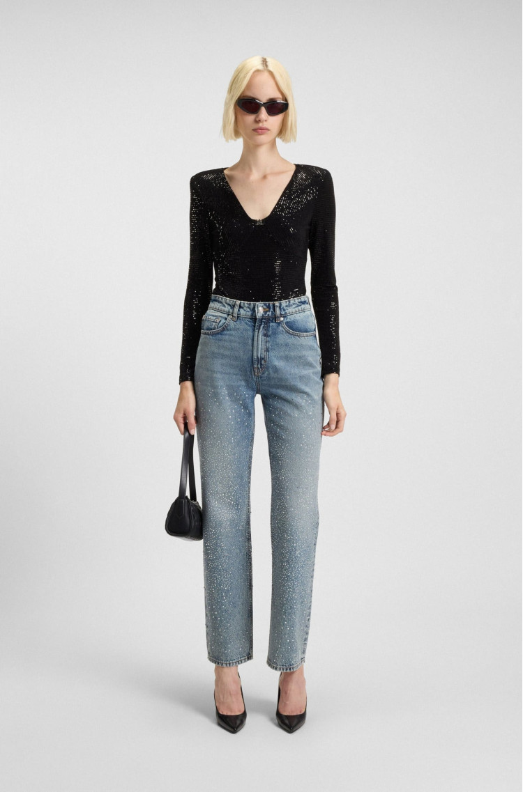 Боди Slim Fit для женщин (482149), цвет Черный - №3