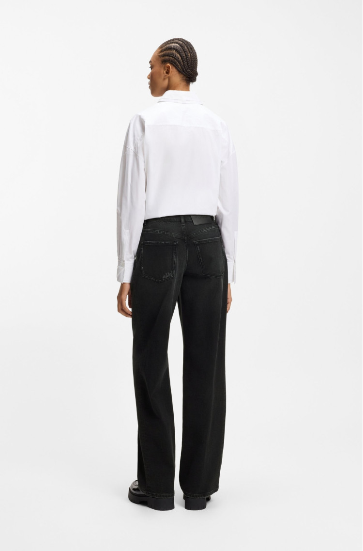 Джинсы Regular Regular Fit Средняя для женщин (482154), цвет Черный - №3