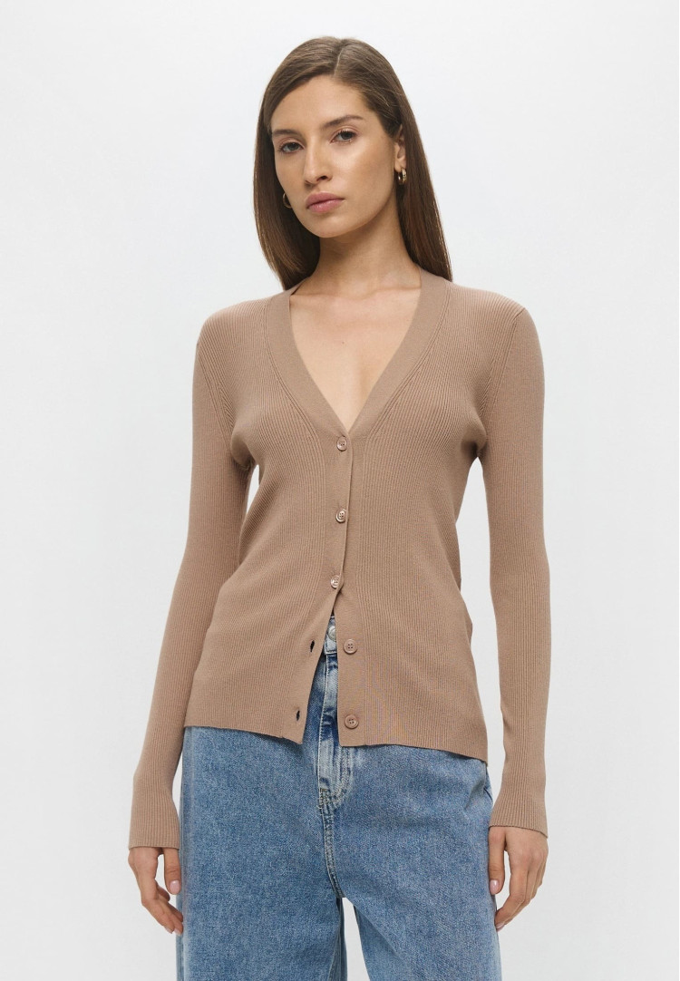Кофта Slim Fit для жінок (482380), колір Коричневий - №2