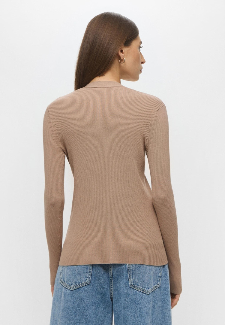 Кофта Slim Fit для жінок (482380), колір Коричневий - №4